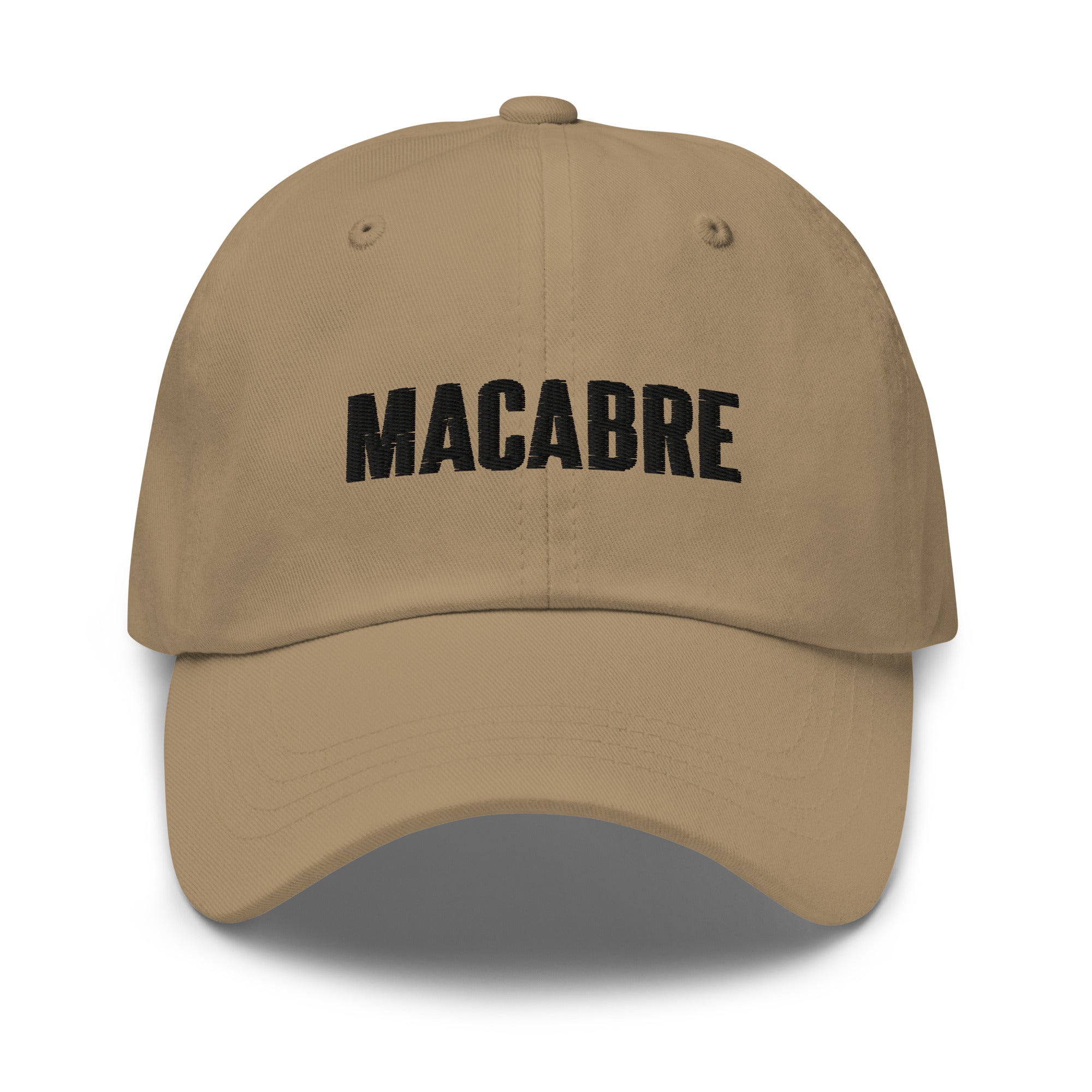 Brown Logo Dad Hat – MACABRE